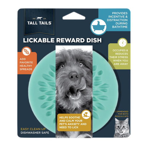 TALL TAILS 6" Blue Lickable Reward Dish