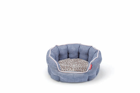 BUDZ Round Cuddler Deluxe BLUE Small 17.5"x15.5"