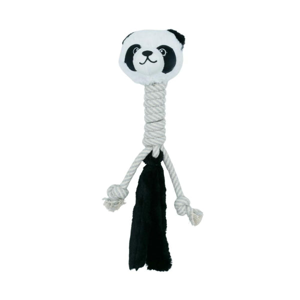 BUDZ Dog Toy Plush - Panda with Cotton Long Neck 17"