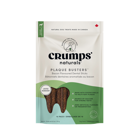 Crumps' Naturals Dog Plaque Busters with Bacon