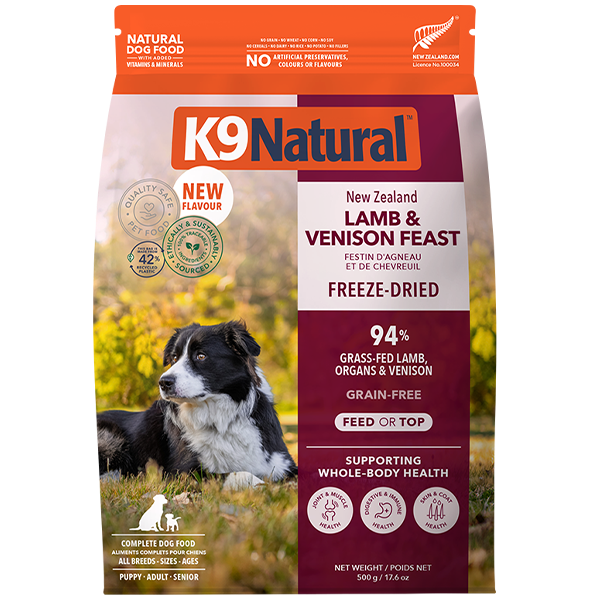 K9 Natural Dog Freeze-Dried Lamb & Venison
