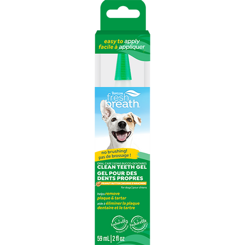 TropiClean Fresh Breath Clean Teeth Gel Peanut Butter 2 oz