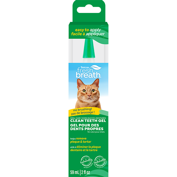 TropiClean Fresh Breath Clean Teeth Gel for Cats 2 oz