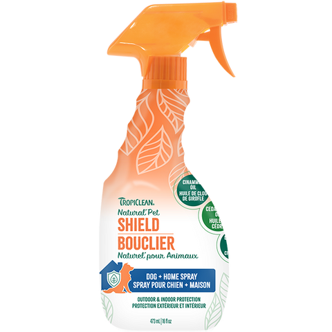 TropiClean Natural Pet Shield Dog + Home Spray 16 oz