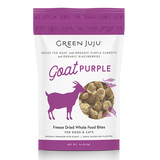 Green Juju Dog/Cat FD Whole Food Bites Goat Purple 3 oz
