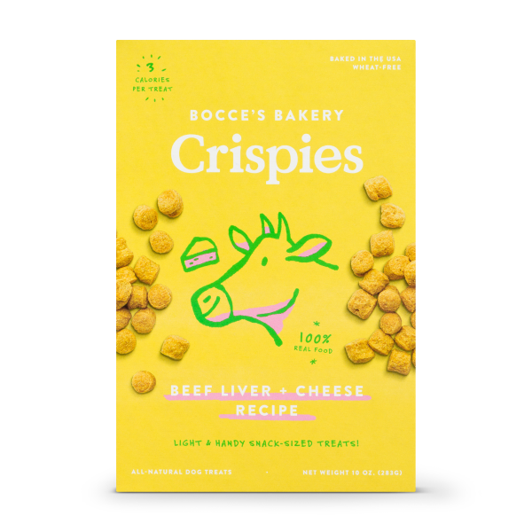 Bocce's Bakery Dog Crispies Beef Liver + Cheese 10 oz