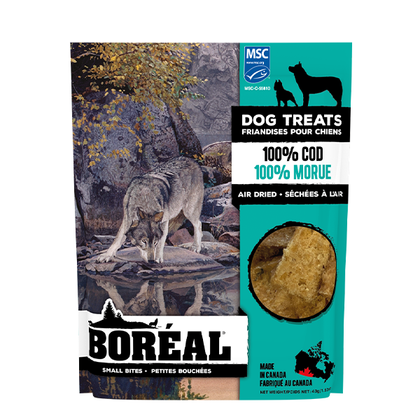 Boreal Dog Treats 100% Cod Small Bites 43g