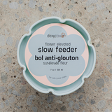 Dexypaws Cat Elevated Slow Feeder Flower Sage Green