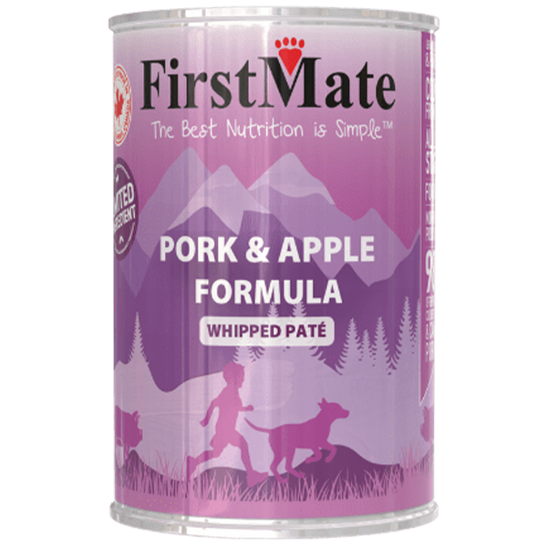 FIRSTMATE LID GF CAN: PORK & APPLE DOG