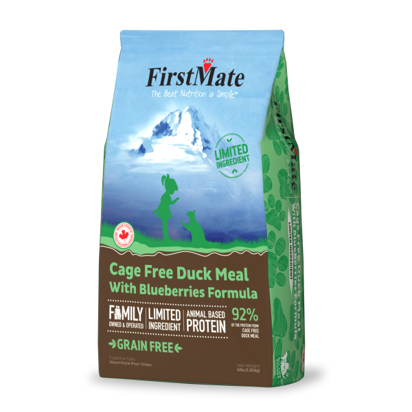 FirstMate Cat LID GF Cage Free Duck with Blueberries
