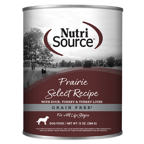 NutriSource Dog Grain Free Prairie Select 13oz