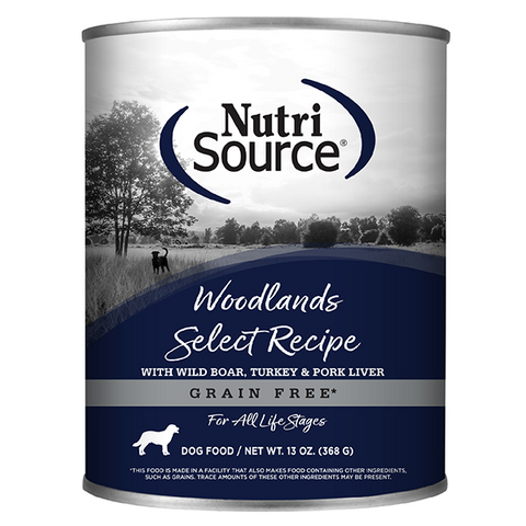 NutriSource Dog Grain Free Woodlands Select 13oz