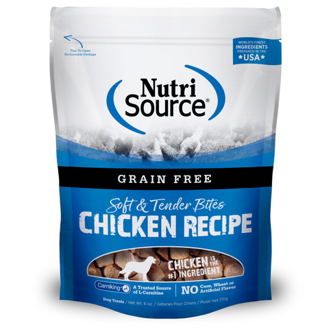 NutriSource Dog Treats Soft & Tender Grain Free Chicken 170g