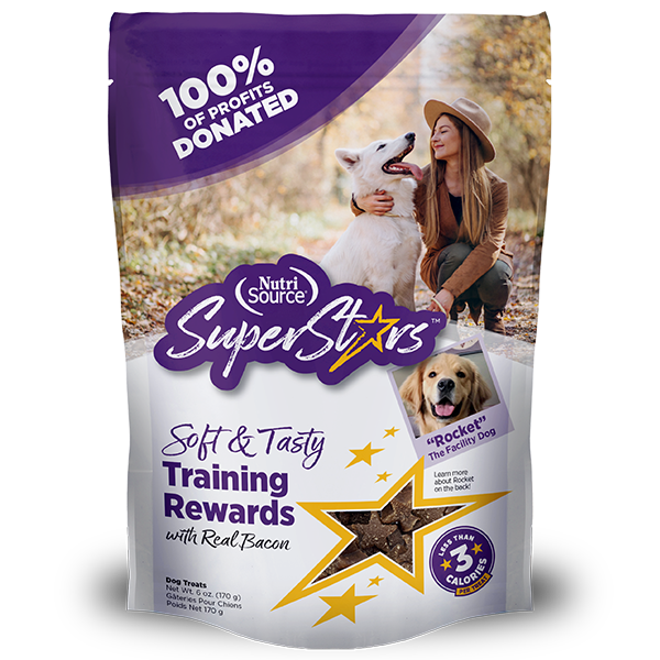 NutriSource Dog Treats SuperStars Bacon 110g