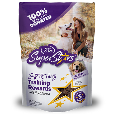 NutriSource Dog Treats SuperStars Bacon 110g