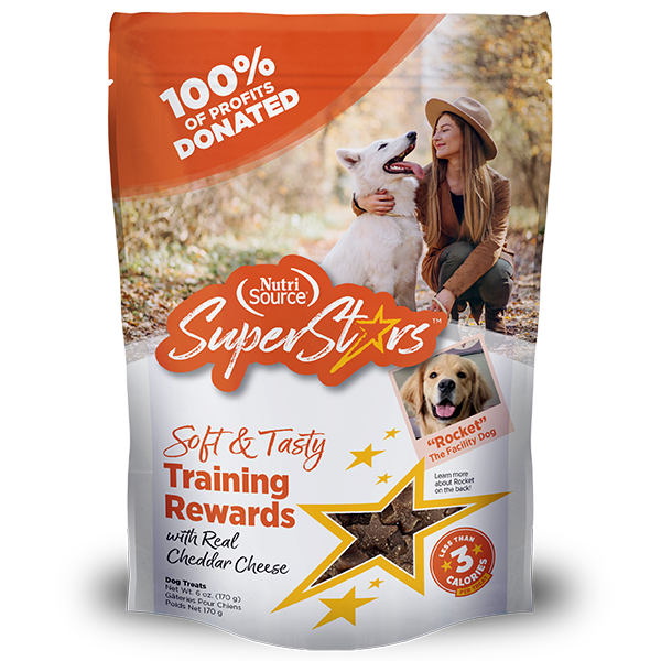 NutriSource Dog Treats SuperStars Cheddar 110g