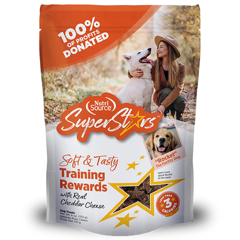 NutriSource Dog Treats SuperStars Cheddar 110g