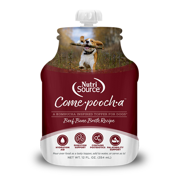 NutriSource Dog Come-Pooch-A Beef Bone Broth 12 oz