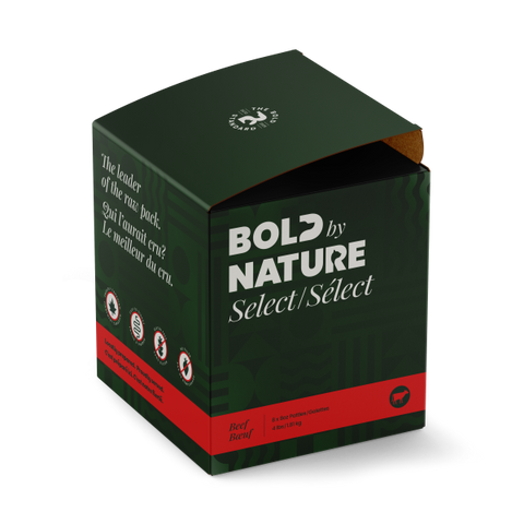 Bold by Nature Dog Select Beef Patties 4 lb