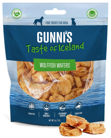 GUNNIS PET Wolffish Wafers 5oz