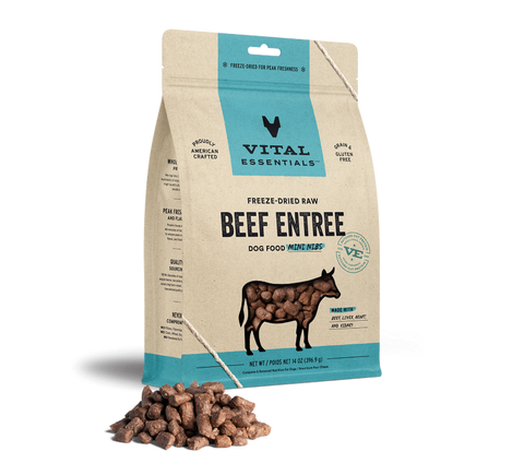 Vital Essentials - Dog GF Freeze Dried Food - Beef Mini Nibs