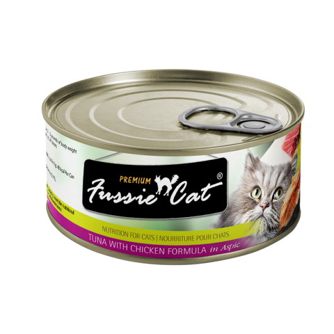 Fussie Cat Premium Tuna w/Chicken in Aspic 2.82oz