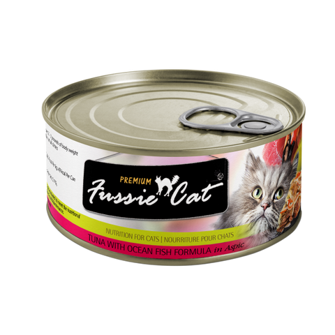 Fussie Cat Premium Tuna w/Ocean Fish in Aspic 2.82oz
