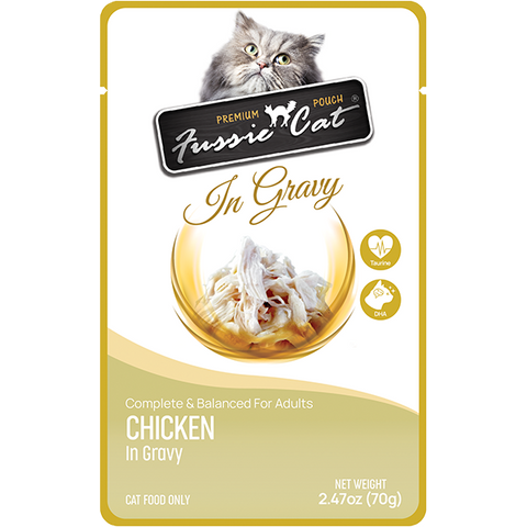 Fussie Cat Premium Chicken in Gravy 12/2.47oz