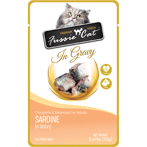 Fussie Cat Premium Sardine in Gravy 12/2.47oz