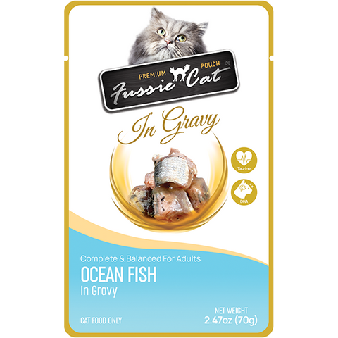 Fussie Cat Premium Oceanfish in Gravy 12/2.47oz