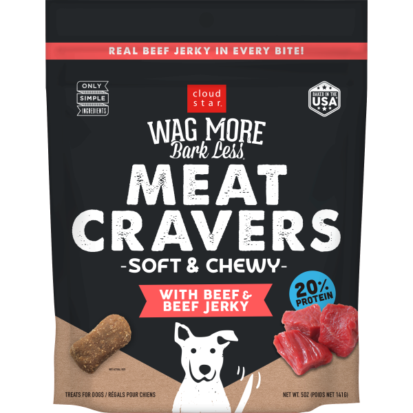 Cloud Star WMBL Meat Cravers Soft Chews Beef 5 oz