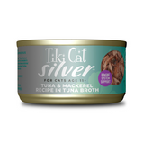 Tiki Cat Silver 11+ Tuna & Mackerel in Tuna Broth 2.4 oz