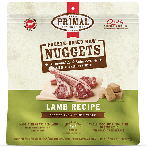PRIMAL FREEZE DRIED LAMB