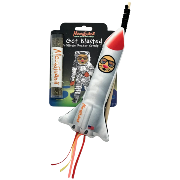 Meowijuana - Catnip - Toy - "Get Blasted" - Rocket with Wand