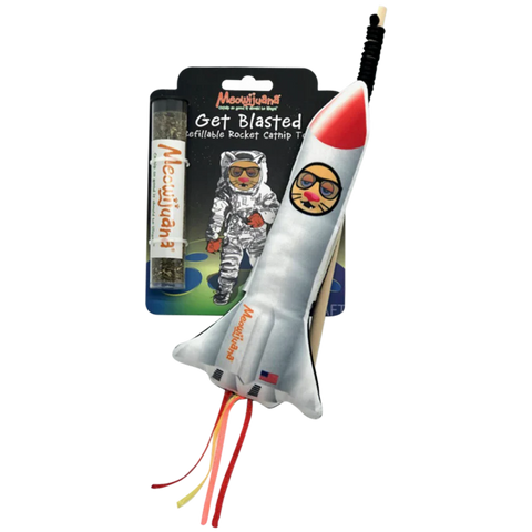 Meowijuana - Catnip - Toy - "Get Blasted" - Rocket with Wand