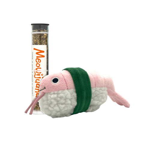 Meowijuana - Catnip - Toy - "Get Wrapped" - Shrimp Sushi