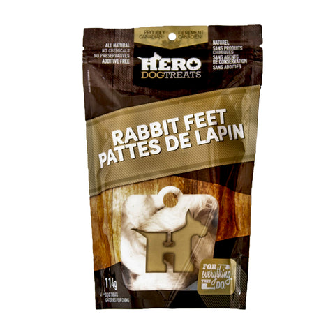 Hero Dog Treats Rabbit Feet 114g