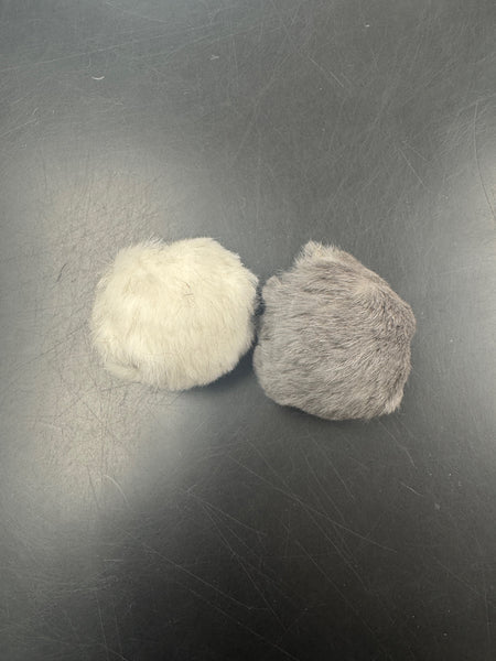 RATTLE FUR BALL HARD 2" (12)