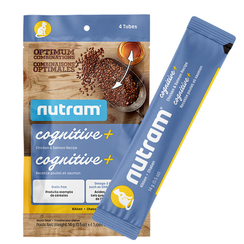 Nutram Cat OC Cognitive+ Chicken & Salmon Kitten Tubes 2oz