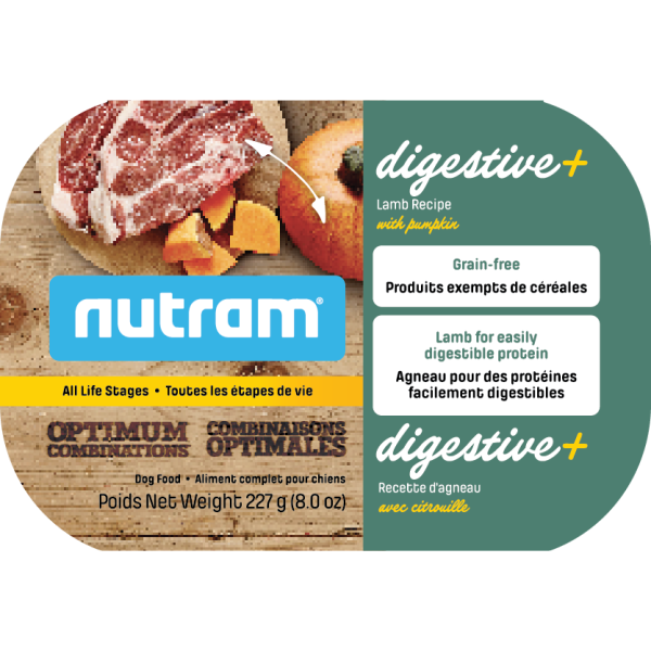 Nutram Dog OC Digestive+ Lamb ALS Tub 8oz