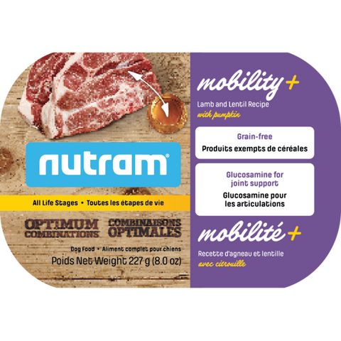 Nutram Dog OC Mobility+ Lamb & Lentil ALS Tub 8oz