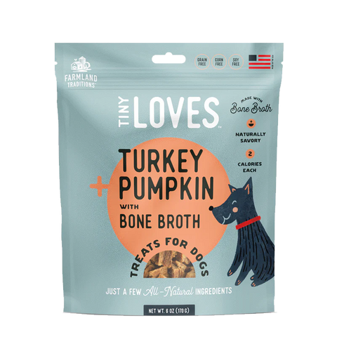 Farmland Traditions - Tiny Loves Turkey & Pumpkin Jerky with Bone Broth