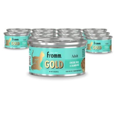 FROMM Gold CAT CAN Adult Chicken Duck & Salmon Pate 3oz