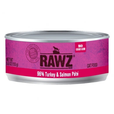 RAWZ Cat 96% Turkey and Salmon 5.5oz Pate