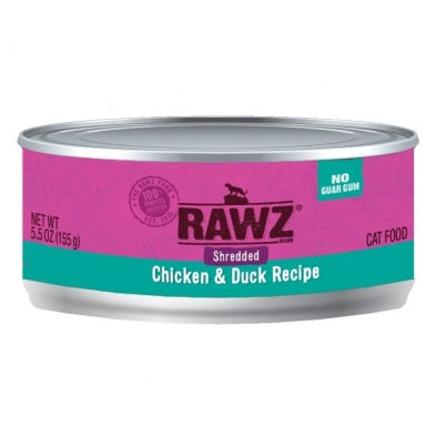 RAWZ Cat Shredded Chicken N Duck 5.5oz
