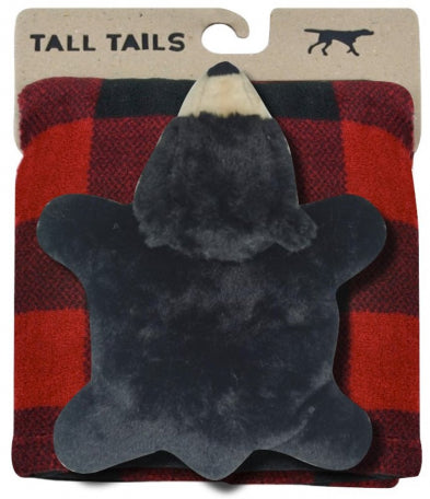 TALL TAILS 30x40 Plaid Blanket & Bear Gift Set