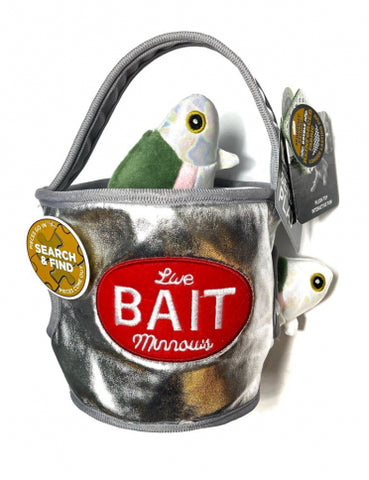 TALL TAILS 9" Bait Bucket w/ 2 Minnows Toy