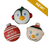 TALL TAILS Winter Squeaky Latex Ball 3-Pack - Christmas