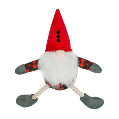 TALL TAILS Gnome Pull-Through Rope Tug Dog Toy