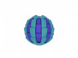 BUDZ Rubber Dog Toy Astro with Treat Hole 2.5" BLUE